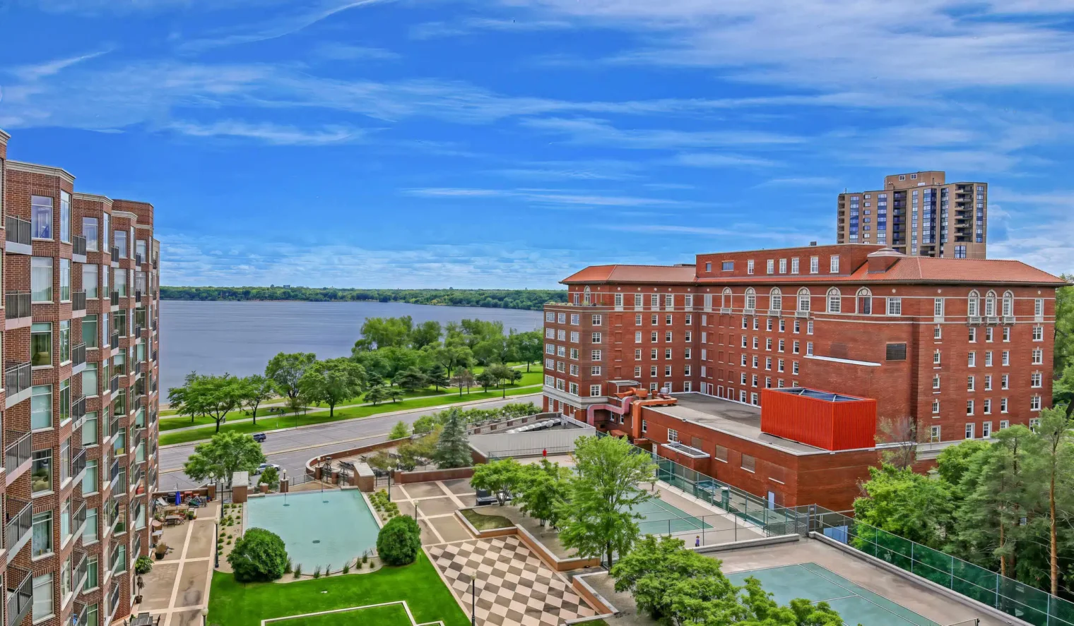 Pet-friendly apartments The Beach Club Residences aerial view