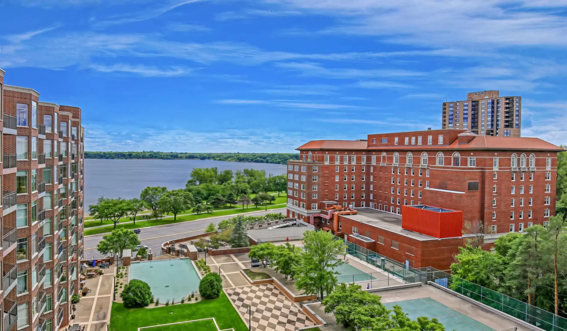 Pet-friendly apartments The Beach Club Residences aerial view